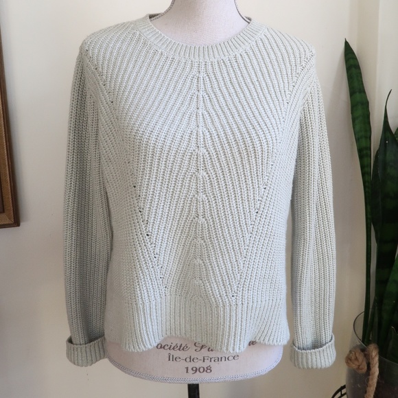 H&M Sweaters - H&M Mint Green Knit Sweater Size Small Cozy & Soft